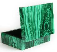 4.1" Malachite Crystal Jewelry Box, Gemstone BOX