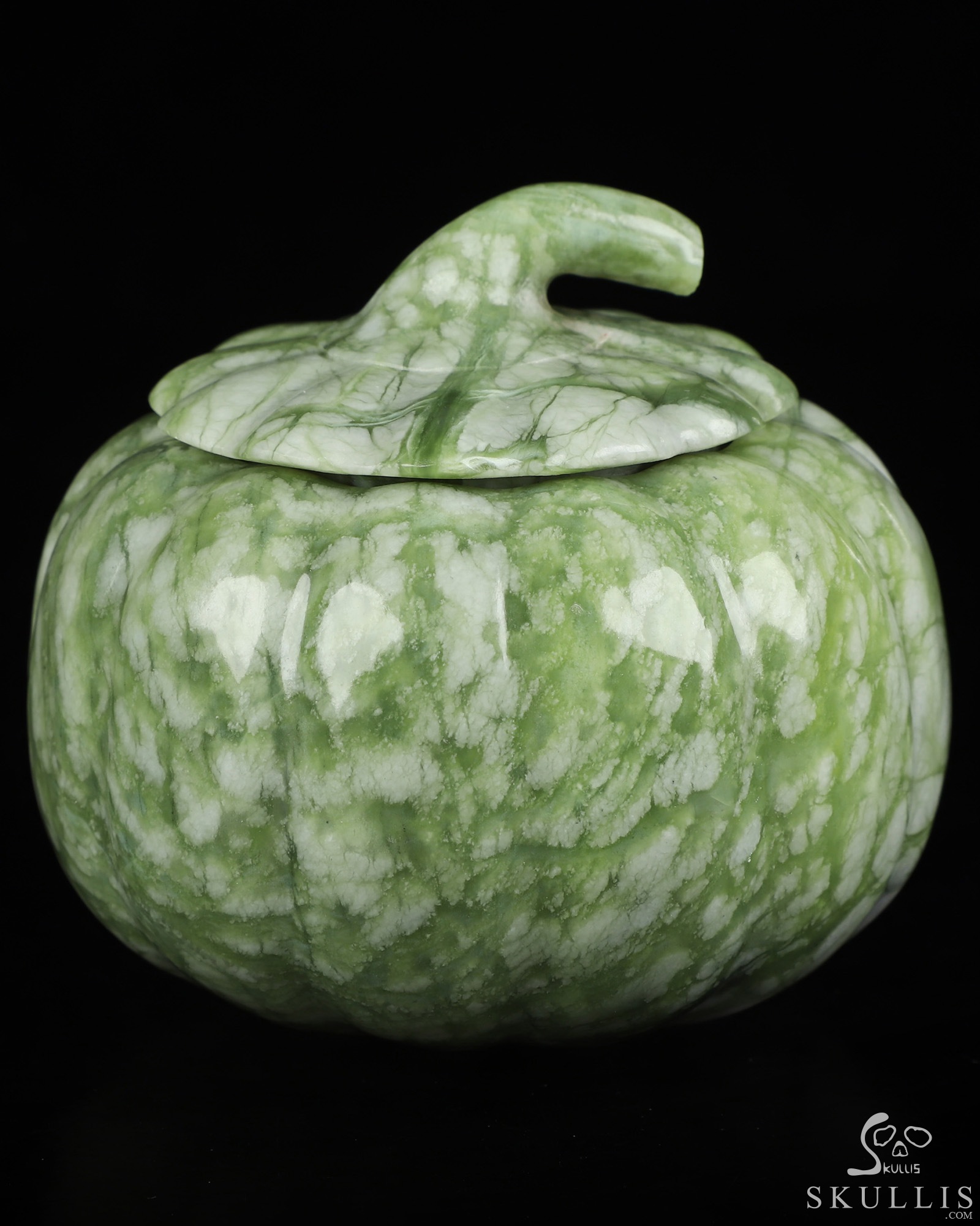 3.9" Chinese Picasso Jasper Hand Carved Hollow Pumpkin Crystal Skull Sculpture, Crystal Healing 3.9" Chinese Picasso Jasper Hand Carved Hollow Pumpkin Crystal Skull Sculpture, Crystal Healing