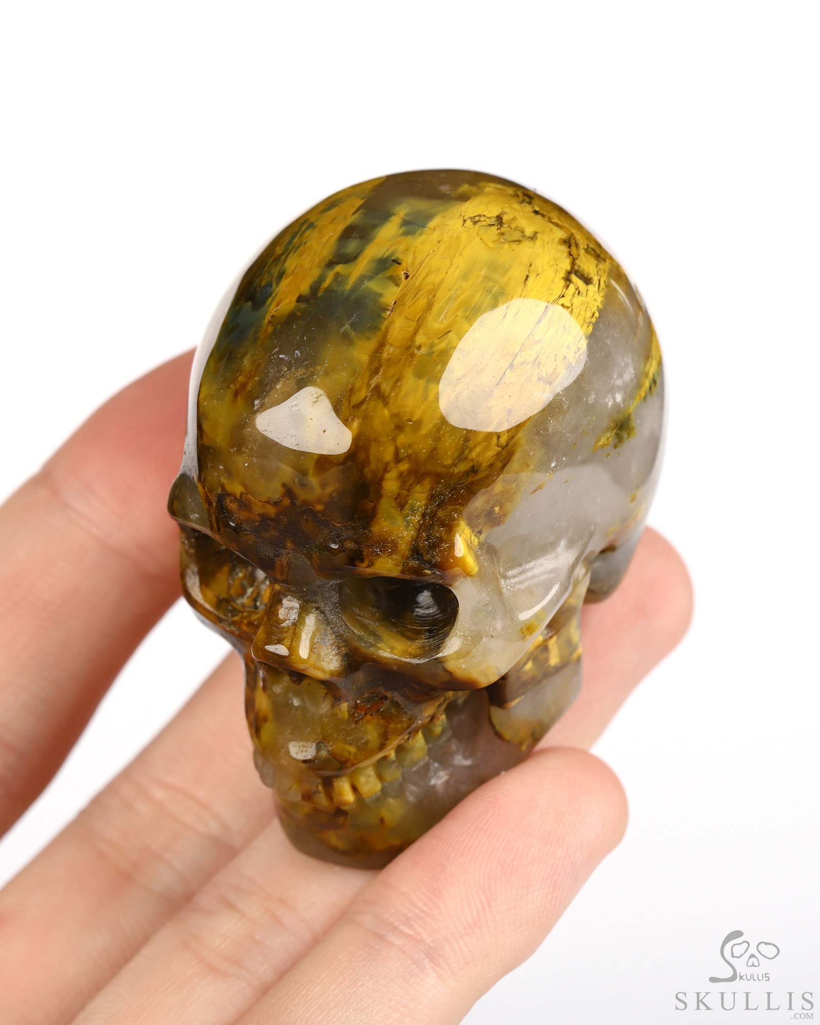 2.0" New Pietersite Hand Carved Crystal Skull, Realistic, Crystal Healing 2.0" New Pietersite Hand Carved Crystal Skull, Realistic, Crystal Healing