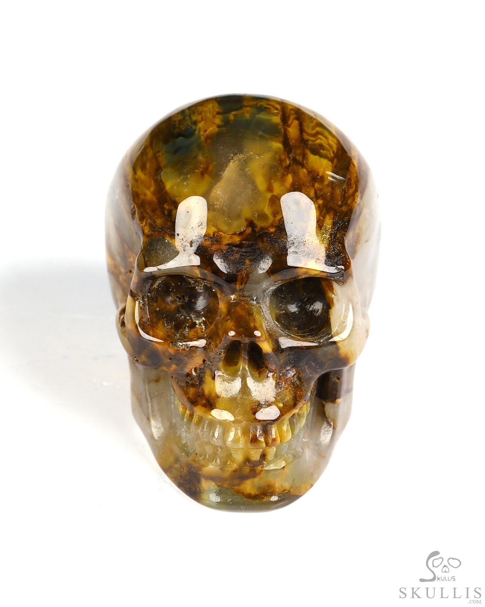 2.0" New Pietersite Hand Carved Crystal Skull, Realistic, Crystal Healing 2.0" New Pietersite Hand Carved Crystal Skull, Realistic, Crystal Healing