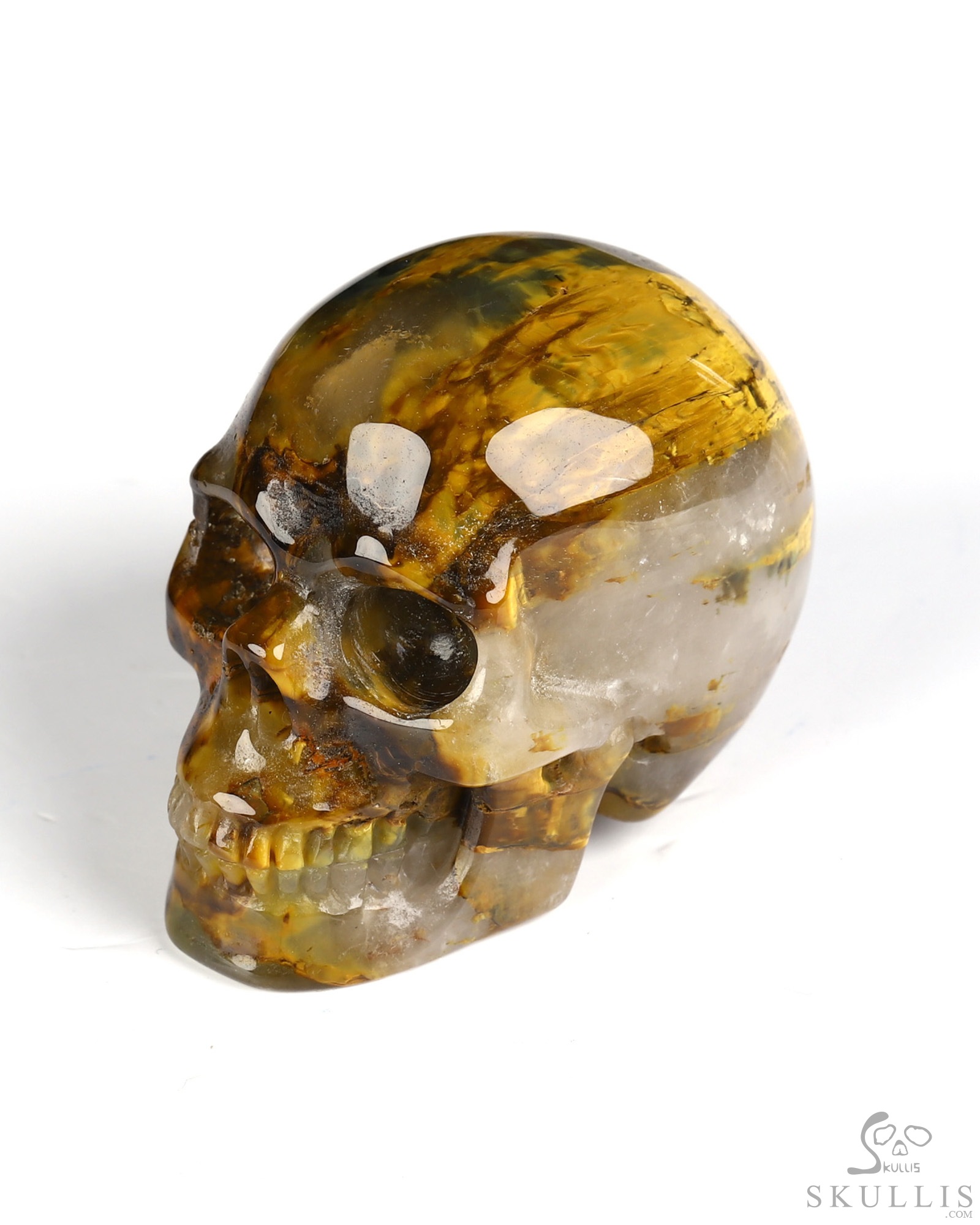 2.0" New Pietersite Hand Carved Crystal Skull, Realistic, Crystal Healing 2.0" New Pietersite Hand Carved Crystal Skull, Realistic, Crystal Healing