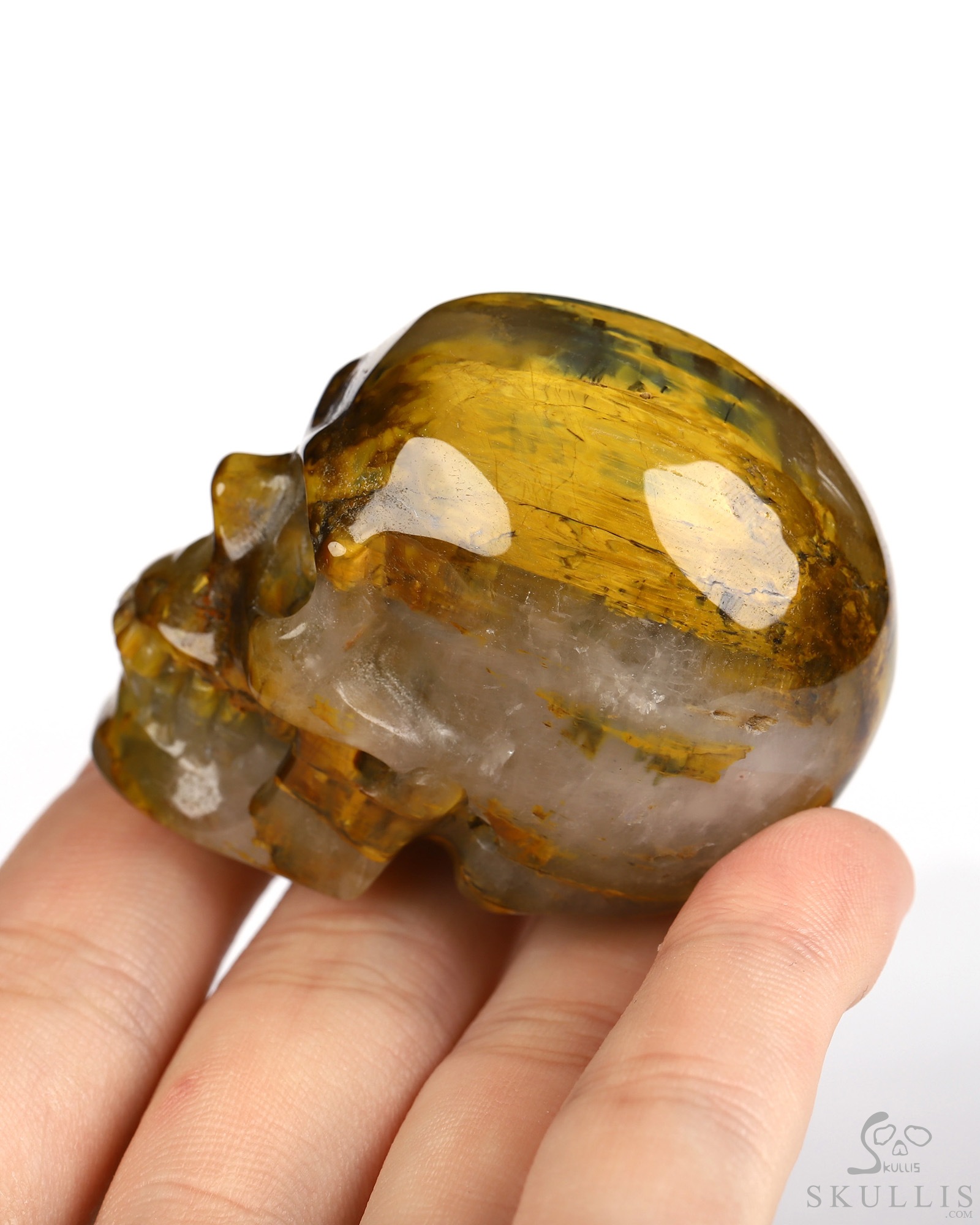 2.0" New Pietersite Hand Carved Crystal Skull, Realistic, Crystal Healing 2.0" New Pietersite Hand Carved Crystal Skull, Realistic, Crystal Healing