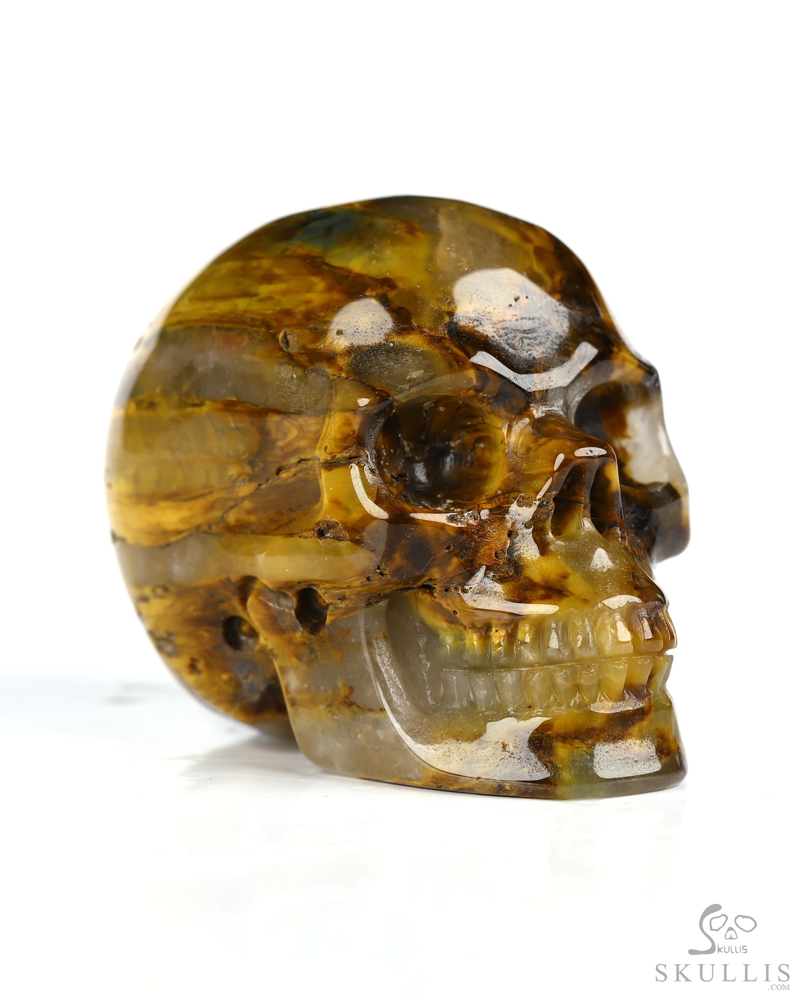 2.0" New Pietersite Hand Carved Crystal Skull, Realistic, Crystal Healing 2.0" New Pietersite Hand Carved Crystal Skull, Realistic, Crystal Healing