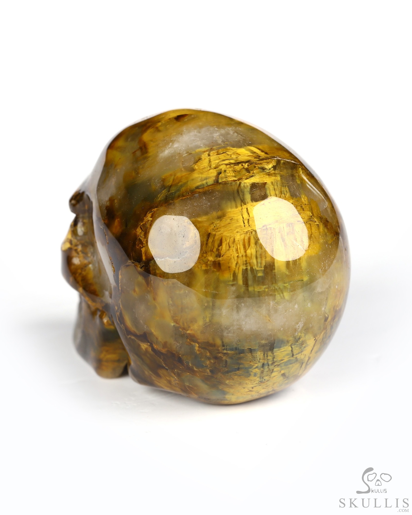 2.0" New Pietersite Hand Carved Crystal Skull, Realistic, Crystal Healing 2.0" New Pietersite Hand Carved Crystal Skull, Realistic, Crystal Healing