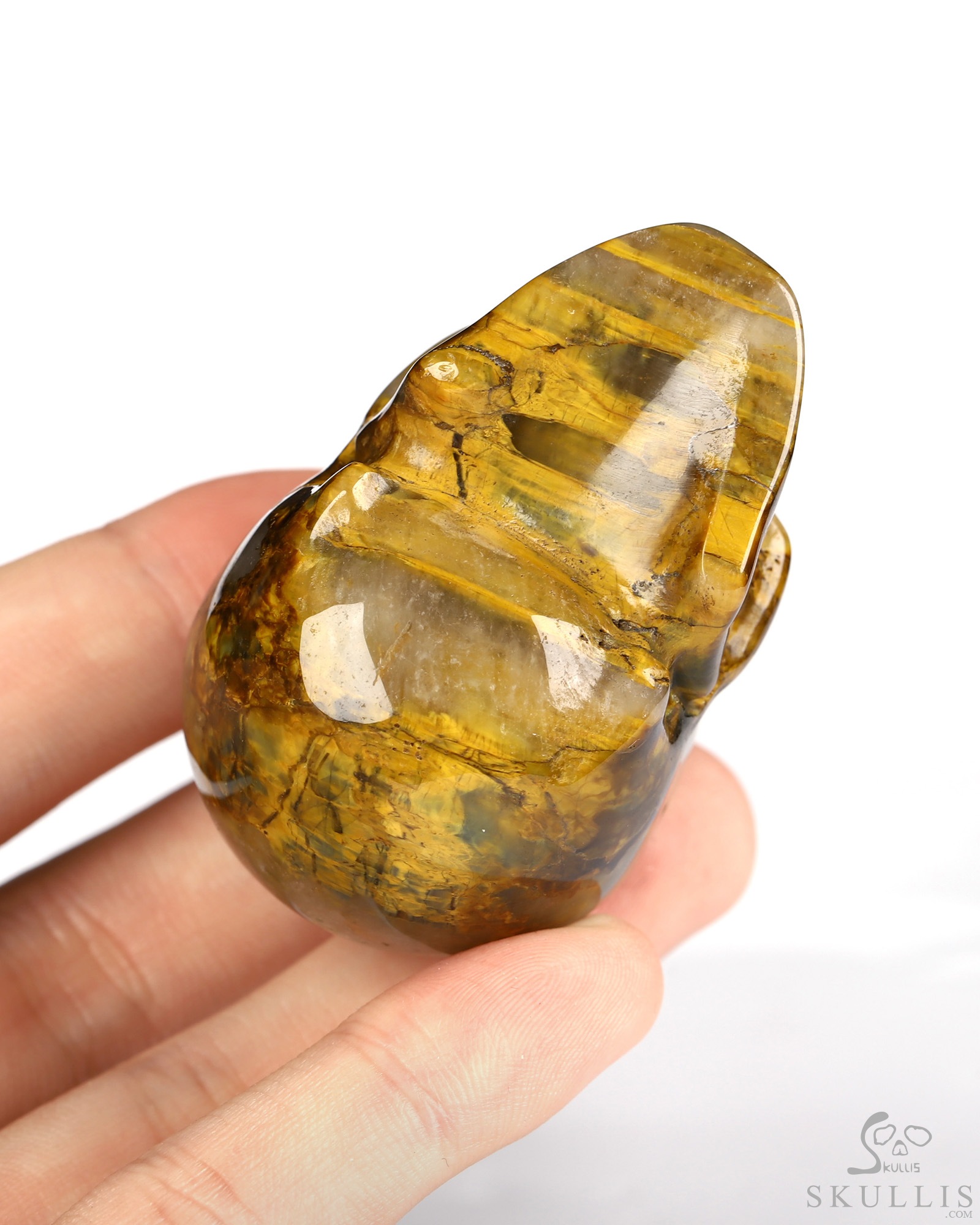 2.0" New Pietersite Hand Carved Crystal Skull, Realistic, Crystal Healing 2.0" New Pietersite Hand Carved Crystal Skull, Realistic, Crystal Healing