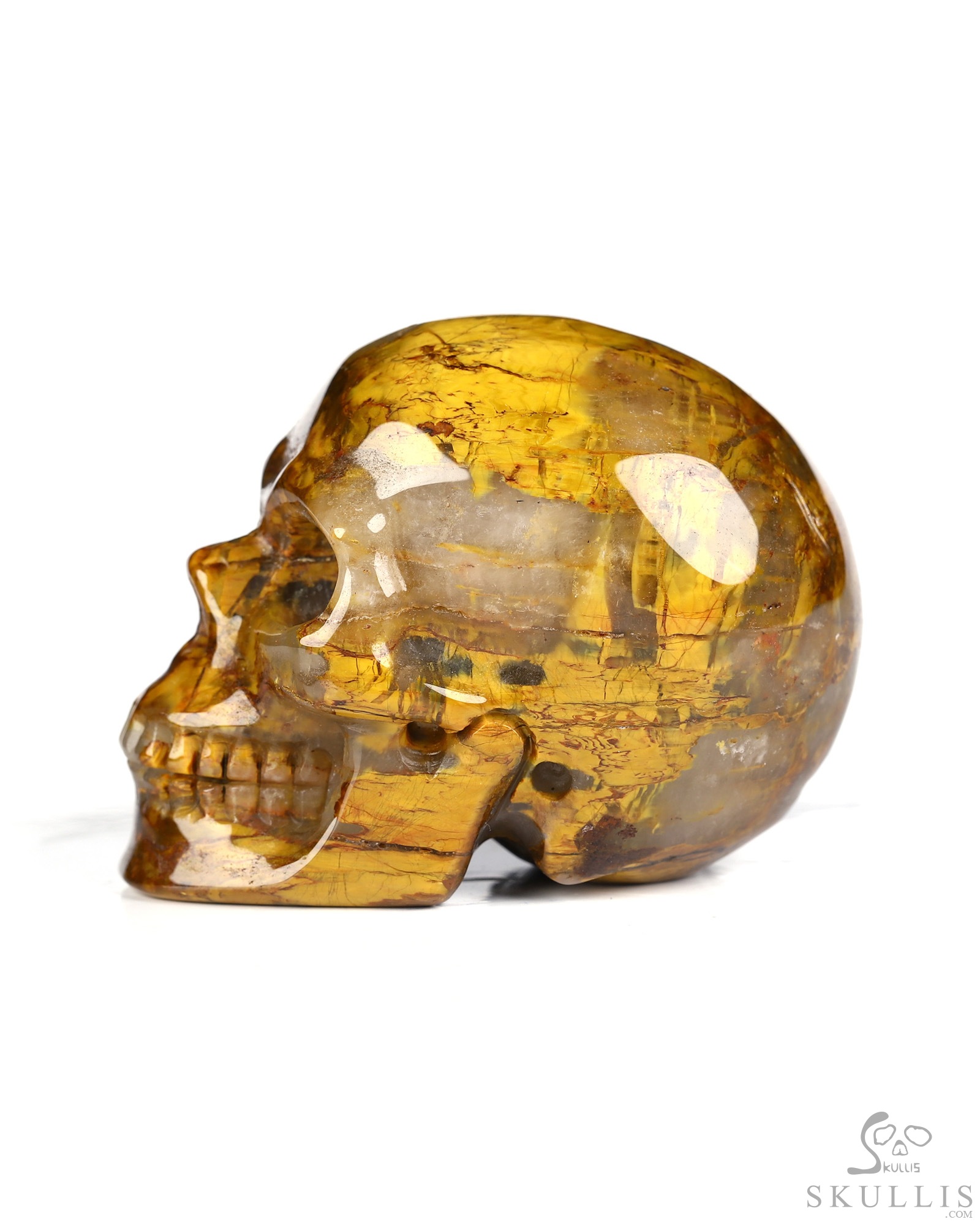 2.0" New Pietersite Hand Carved Crystal Skull, Realistic, Crystal Healing 2.0" New Pietersite Hand Carved Crystal Skull, Realistic, Crystal Healing