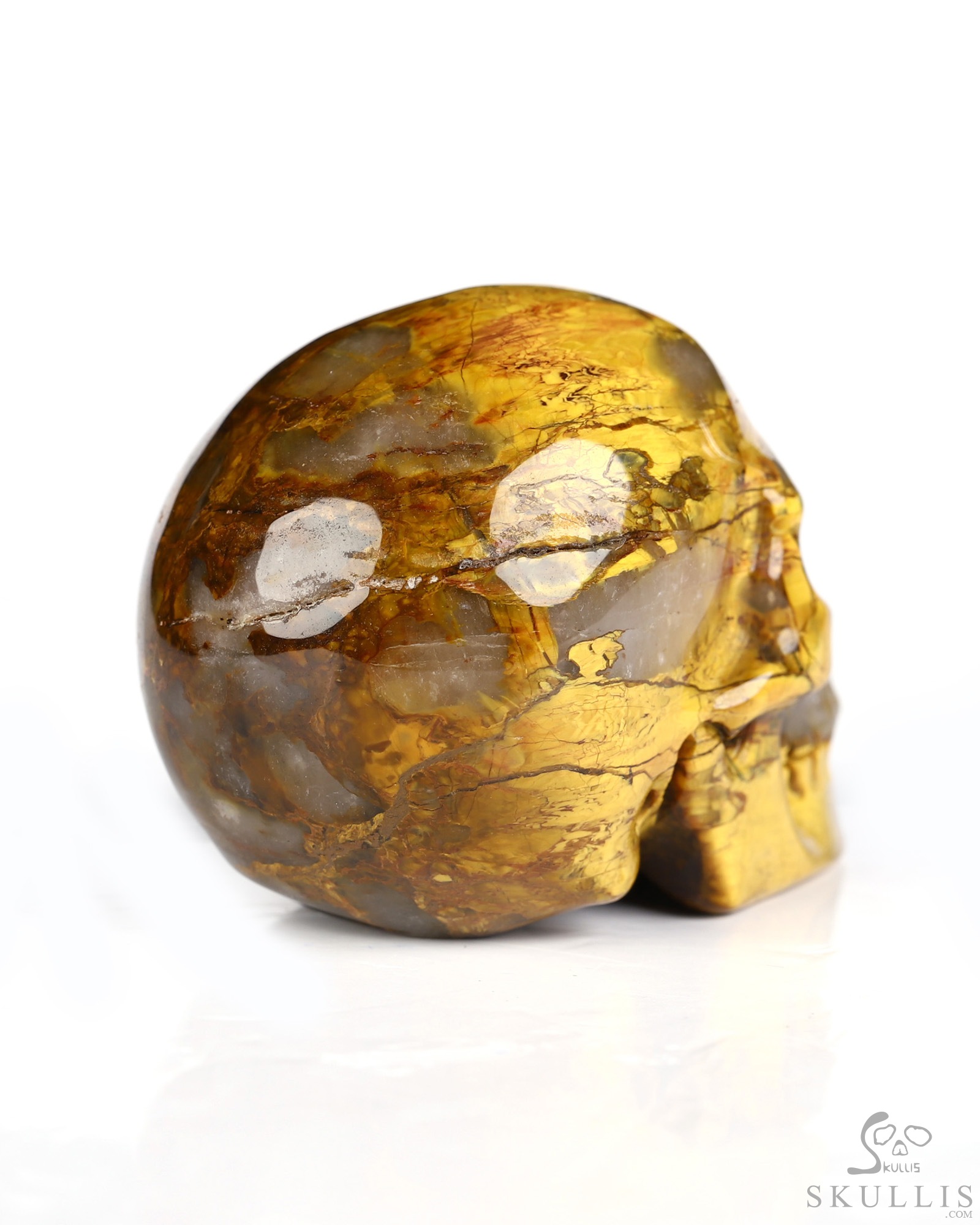 2.0" New Pietersite Hand Carved Crystal Skull, Realistic, Crystal Healing 2.0" New Pietersite Hand Carved Crystal Skull, Realistic, Crystal Healing