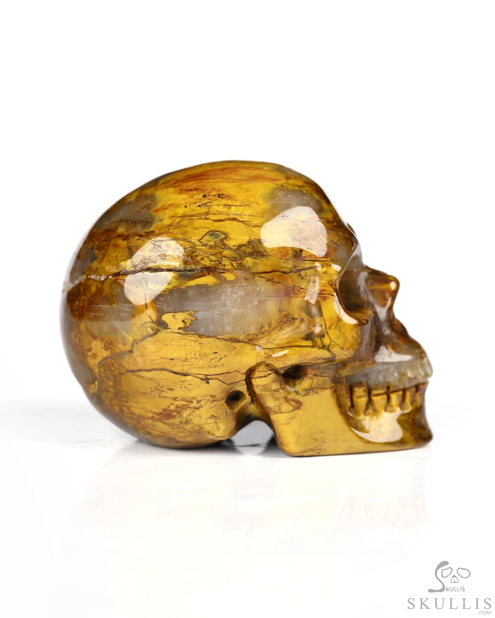 2.0" New Pietersite Hand Carved Crystal Skull, Realistic, Crystal Healing 2.0" New Pietersite Hand Carved Crystal Skull, Realistic, Crystal Healing