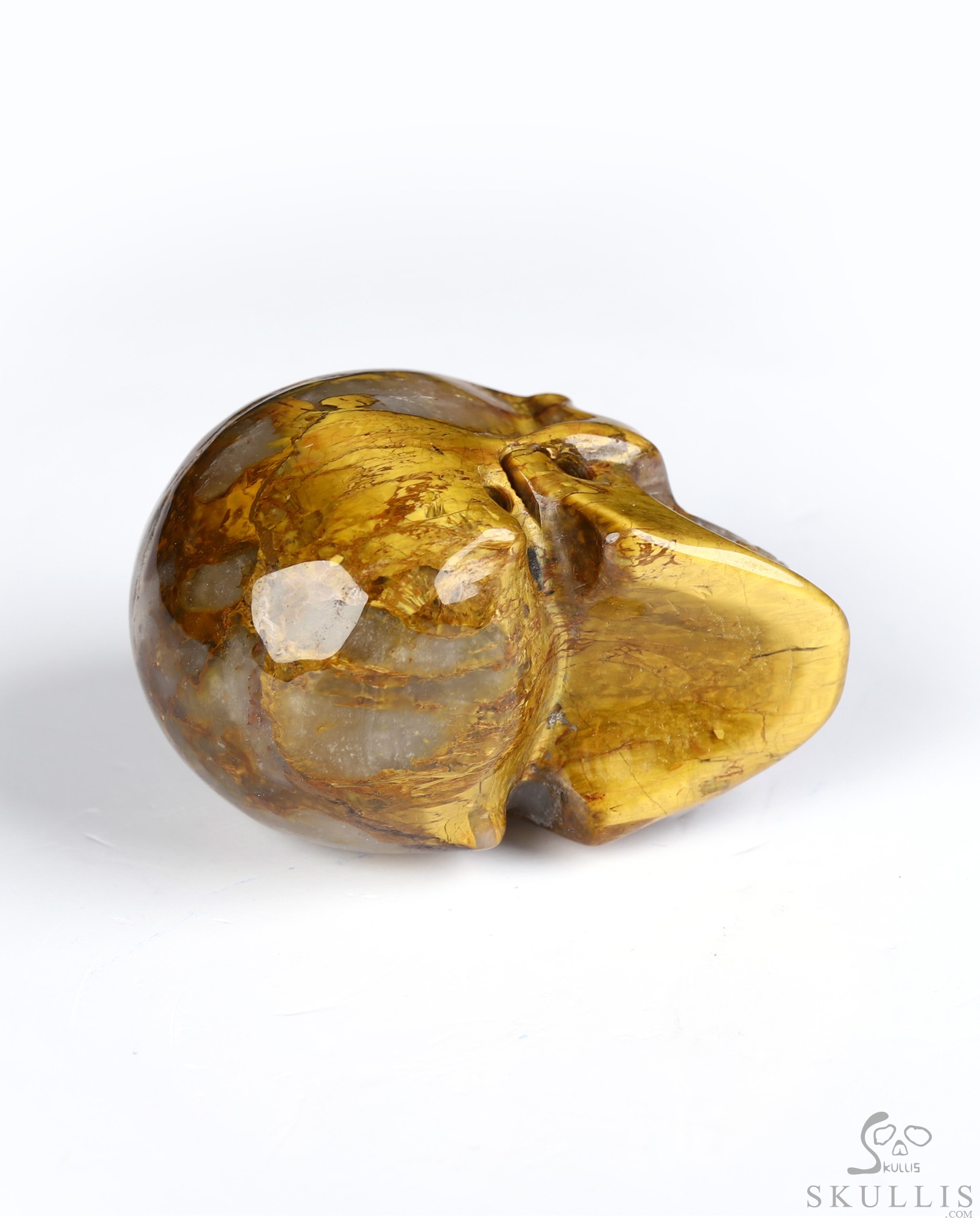 2.0" New Pietersite Hand Carved Crystal Skull, Realistic, Crystal Healing 2.0" New Pietersite Hand Carved Crystal Skull, Realistic, Crystal Healing