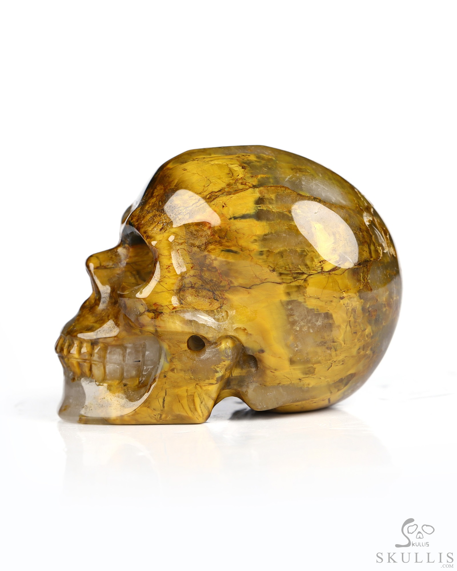 2.0" New Pietersite Hand Carved Crystal Skull, Realistic, Crystal Healing 2.0" New Pietersite Hand Carved Crystal Skull, Realistic, Crystal Healing