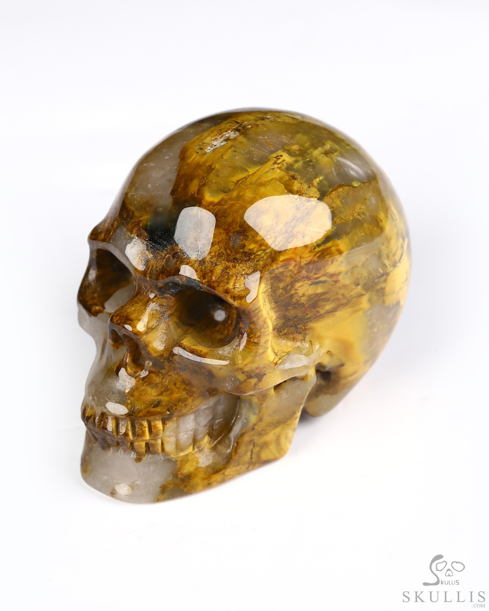 2.0" New Pietersite Hand Carved Crystal Skull, Realistic, Crystal Healing 2.0" New Pietersite Hand Carved Crystal Skull, Realistic, Crystal Healing