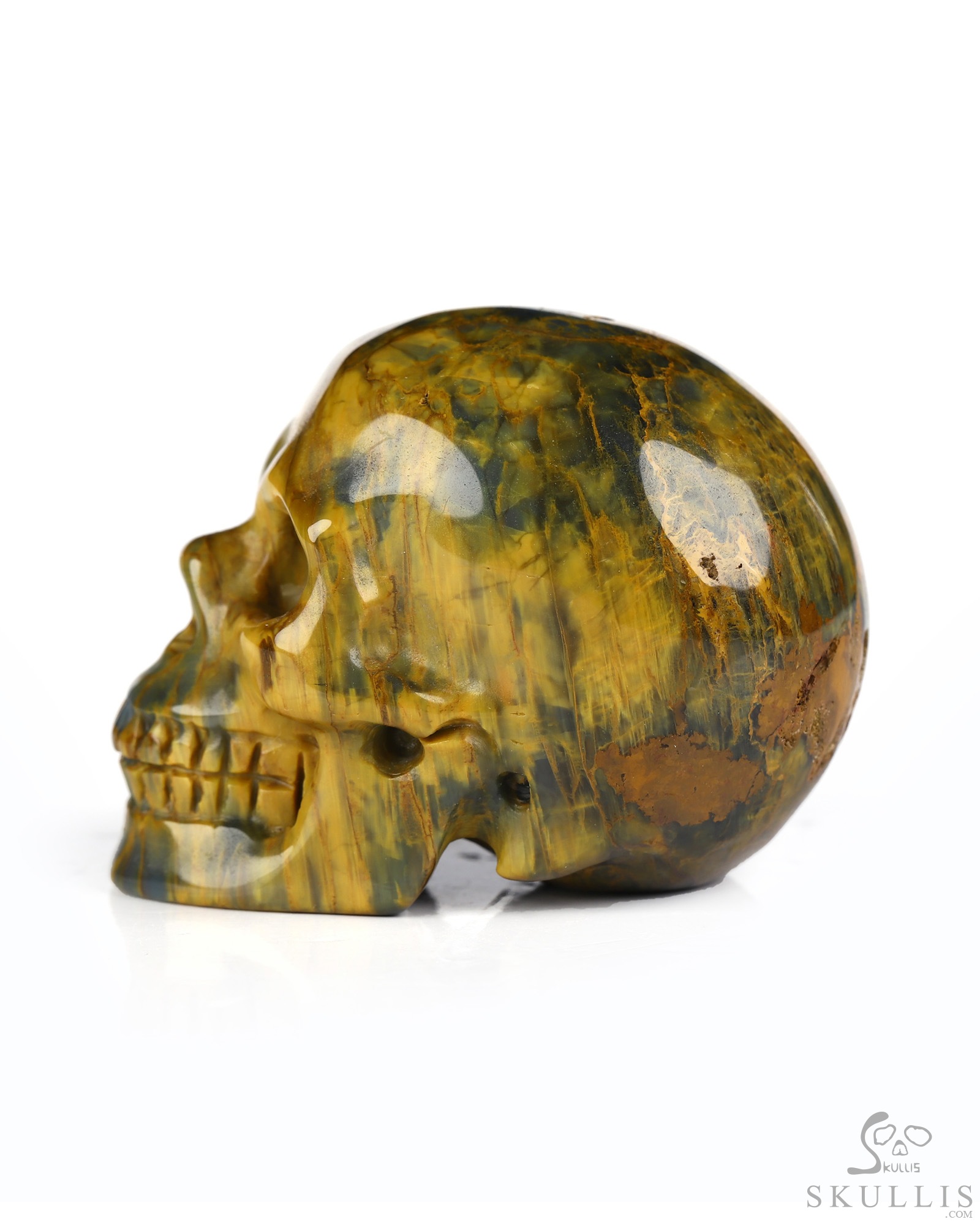 1.9" New Pietersite Hand Carved Crystal Skull, Realistic, Crystal Healing 1.9" New Pietersite Hand Carved Crystal Skull, Realistic, Crystal Healing