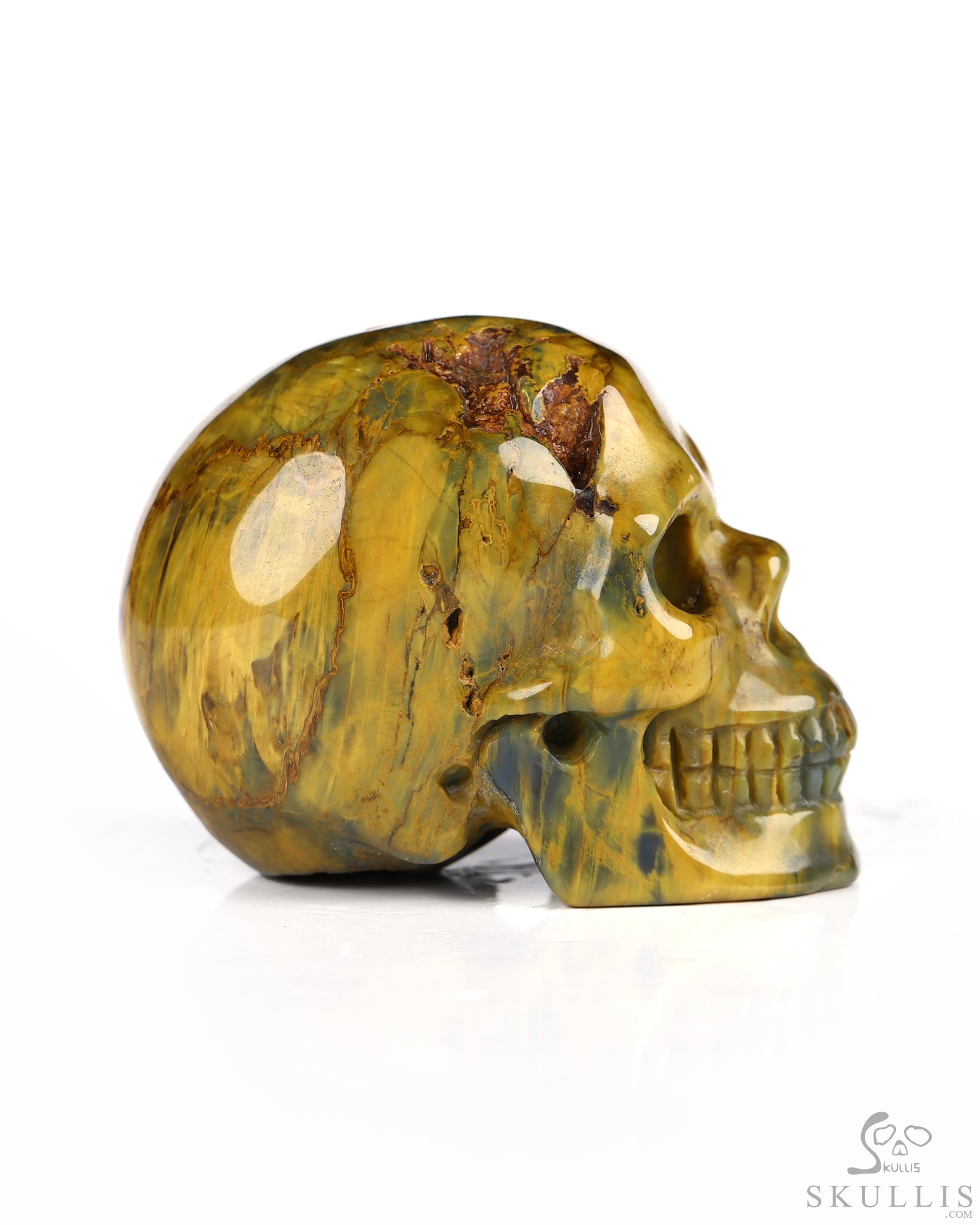 1.9" New Pietersite Hand Carved Crystal Skull, Realistic, Crystal Healing 1.9" New Pietersite Hand Carved Crystal Skull, Realistic, Crystal Healing