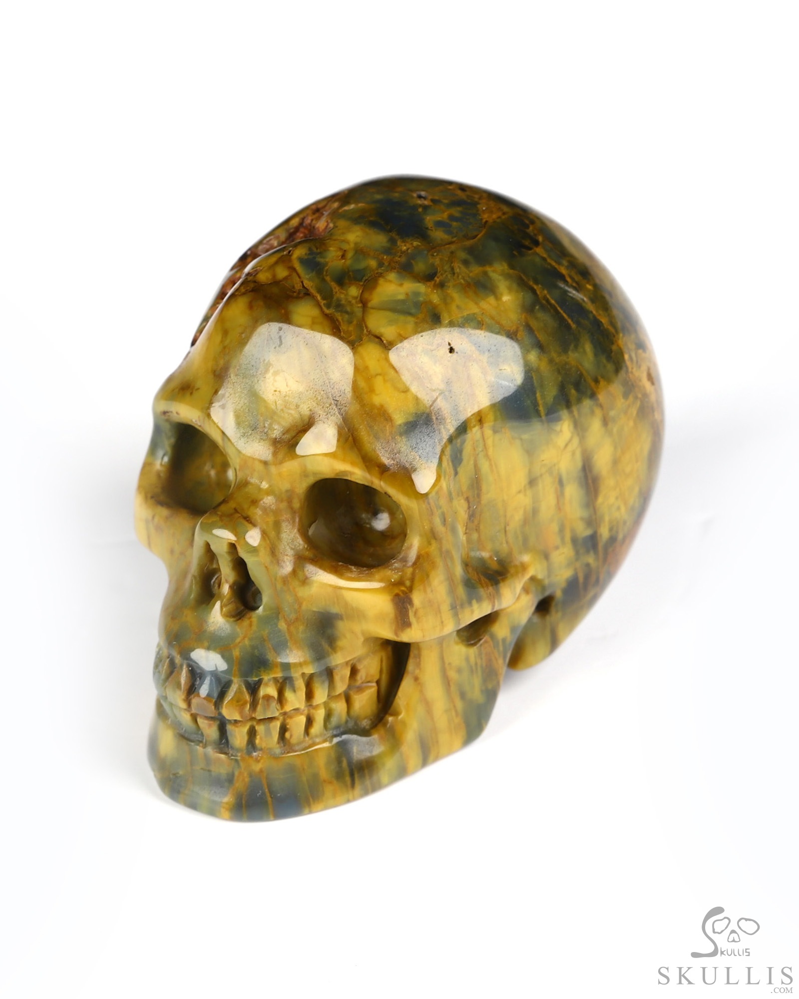 1.9" New Pietersite Hand Carved Crystal Skull, Realistic, Crystal Healing 1.9" New Pietersite Hand Carved Crystal Skull, Realistic, Crystal Healing