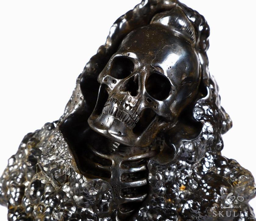 Original Design 7.2" Limonite Carved Crystal Skulls Sculpture, Realistic, Crystal Healing Original Design 7.2" Limonite Carved Crystal Skulls Sculpture, Realistic, Crystal Healing