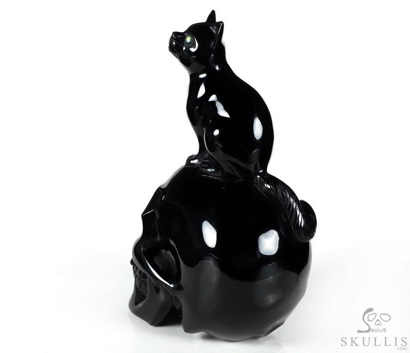 Vinny Cat on skull/立体アート Vinny Cat on skull/立体アート Vinny Cat on skull/立体アート