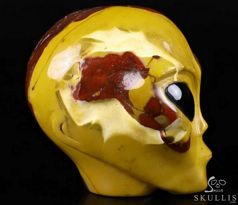Huge 4.2" Mookaite Jasper Star Being Female Alien Crystal Skull Companion with Black ObsidianEyes, Hand Carved Gemstone Fine Art Sculpture,, Reiki Healing Stone Statue Huge 4.2" Mookaite Jasper Star Being Female Alien Crystal Skull Companion with Black ObsidianEyes, Hand Carved Gemstone Fine Art Sculpture,, Reiki Healing Stone Statue