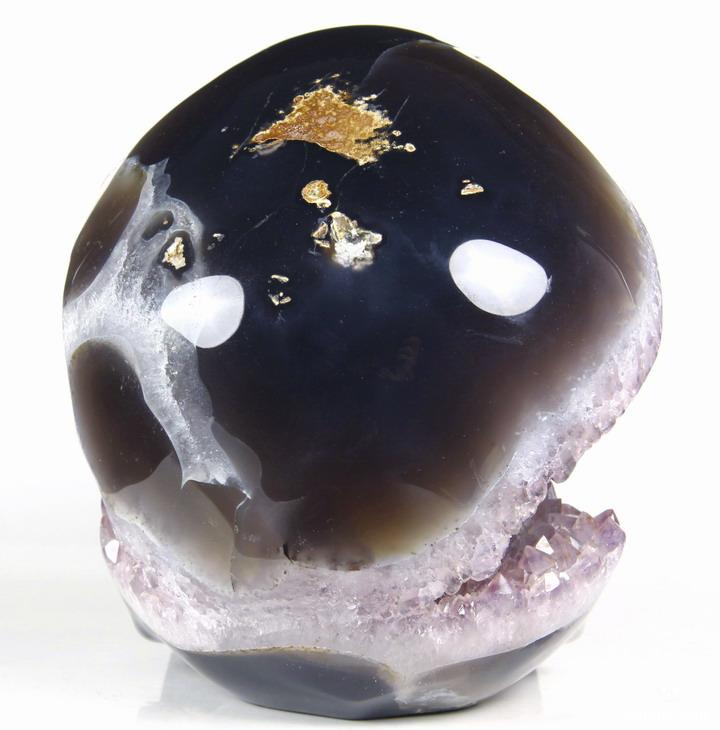 GIANT 7.3" Agate Carved Crystal Skull Geode, Realistic GIANT 7.3" Agate Carved Crystal Skull Geode, Realistic