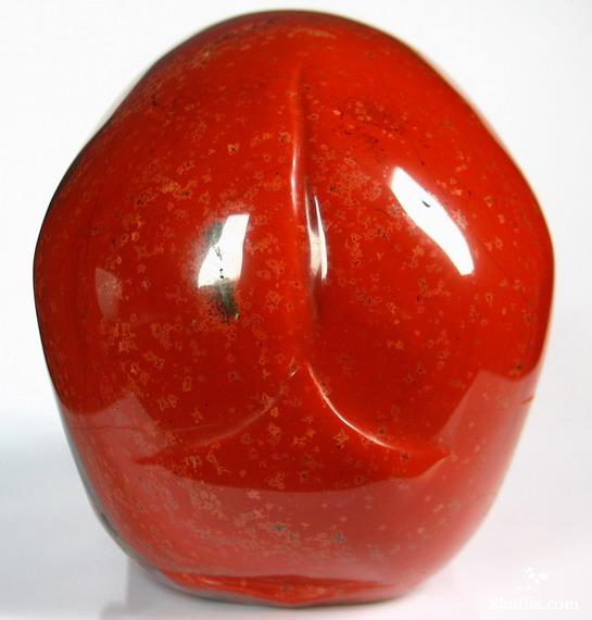 Huge 4.9" Red Jasper Carved Crystal Skull, Super Realistic Huge 4.9" Red Jasper Carved Crystal Skull, Super Realistic