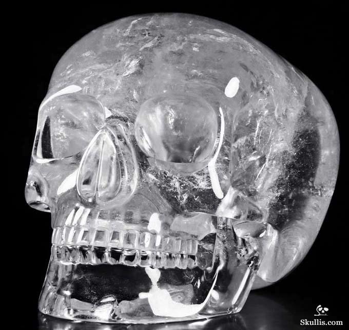 Giant 8.3 Quartz Rock Crystal Carved Mitchell-Hedges Crystal Skull  Replica, Skull of Doom