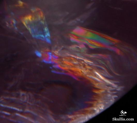 Rainbows! Huge 4.3" Amethyst Carved Crystal Skull, Super Realistic Rainbows! Huge 4.3" Amethyst Carved Crystal Skull, Super Realistic