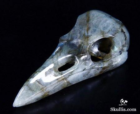2.2" Labradorite Carved Crystal Skull Pendant 2.2" Labradorite Carved Crystal Skull Pendant