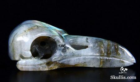 2.2" Labradorite Carved Crystal Skull Pendant 2.2" Labradorite Carved Crystal Skull Pendant