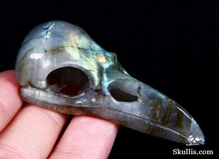 2.2" Labradorite Carved Crystal Skull Pendant 2.2" Labradorite Carved Crystal Skull Pendant