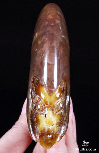 Ammonite Fossil Carved Crystal Star Being, Female Alien Ammonite Fossil Carved Crystal Star Being, Female Alien