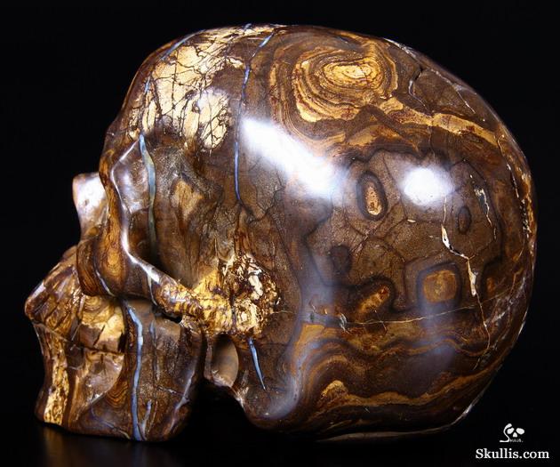 Huge 5.9 Matrix Opal Carved Crystal Skull, Super Realistic Huge 5.9 Matrix Opal Carved Crystal Skull, Super Realistic