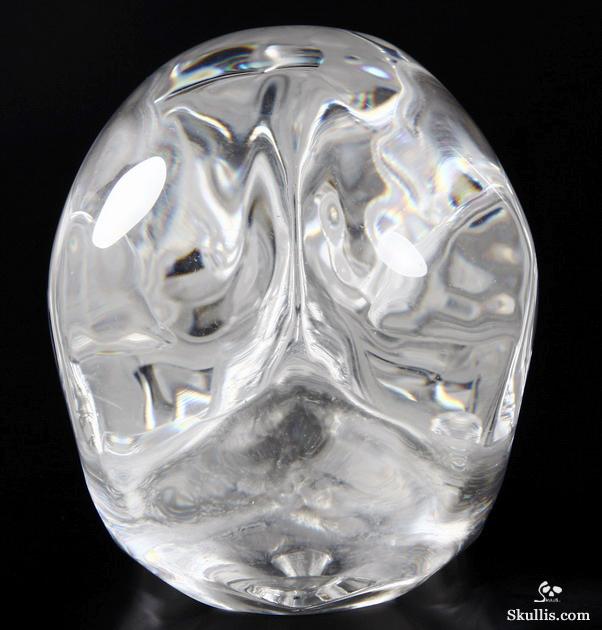 HUGE 5.9" Glass Carved Crystal Skull, Super Realistic HUGE 5.9" Glass Carved Crystal Skull, Super Realistic