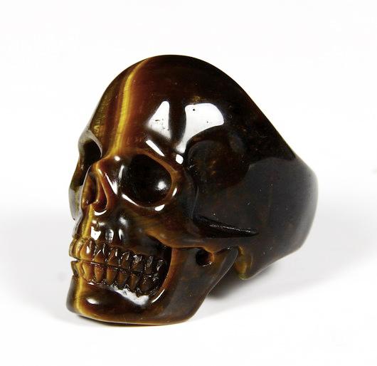 tigers eye skull