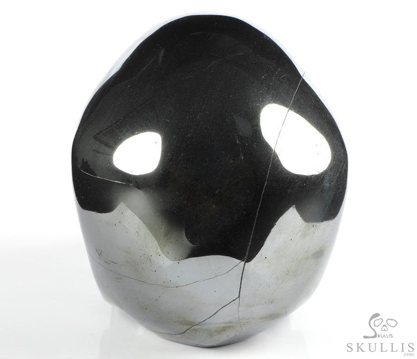 Lifesized 6.5" Hematite Carved Crystal Skull,Super Realistic, Crystal Healing Lifesized 6.5" Hematite Carved Crystal Skull,Super Realistic, Crystal Healing