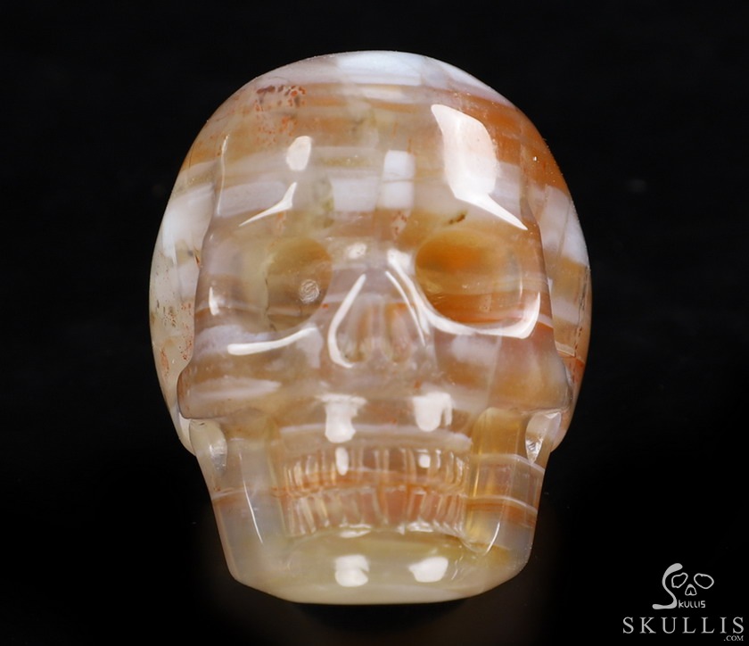 The Poetic Dreamer - US size 8 Agate Hand Carved Crystal Skull Ring, Crystal Healing Skull Jewelry, for Women & Men The Poetic Dreamer - US size 8 Agate Hand Carved Crystal Skull Ring, Crystal Healing Skull Jewelry, for Women & Men