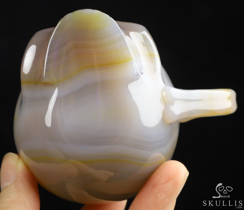 Skullis Minima - 2 oz Premium Brazilian Agate Skull Espresso Coffee Cup Skullis Minima - 2 oz Premium Brazilian Agate Skull Espresso Coffee Cup