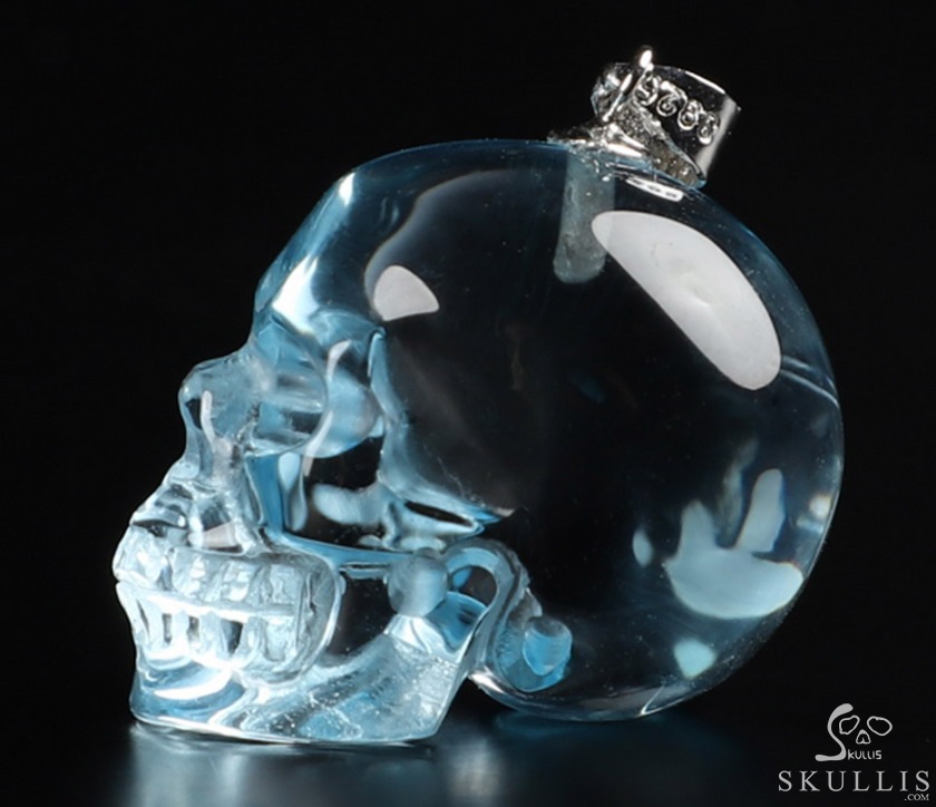 Glass skull pendant hotsell