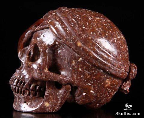 Sept 5, 2014 ACSAD (A Crystal Skull a Day) - The Pirate Corsair - Fire Agate Carved Crystal Skull Sculpture Sept 5, 2014 ACSAD (A Crystal Skull a Day) - The Pirate Corsair - Fire Agate Carved Crystal Skull Sculpture