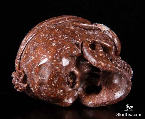 Sept 5, 2014 ACSAD (A Crystal Skull a Day) - The Pirate Corsair - Fire Agate Carved Crystal Skull Sculpture Sept 5, 2014 ACSAD (A Crystal Skull a Day) - The Pirate Corsair - Fire Agate Carved Crystal Skull Sculpture