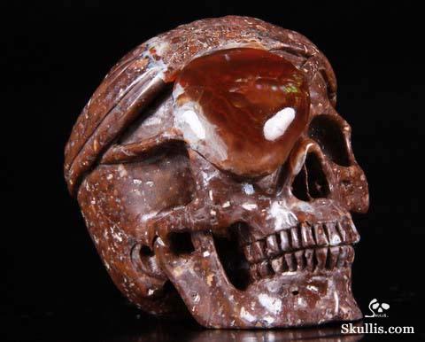 Sept 5, 2014 ACSAD (A Crystal Skull a Day) - The Pirate Corsair - Fire Agate Carved Crystal Skull Sculpture Sept 5, 2014 ACSAD (A Crystal Skull a Day) - The Pirate Corsair - Fire Agate Carved Crystal Skull Sculpture