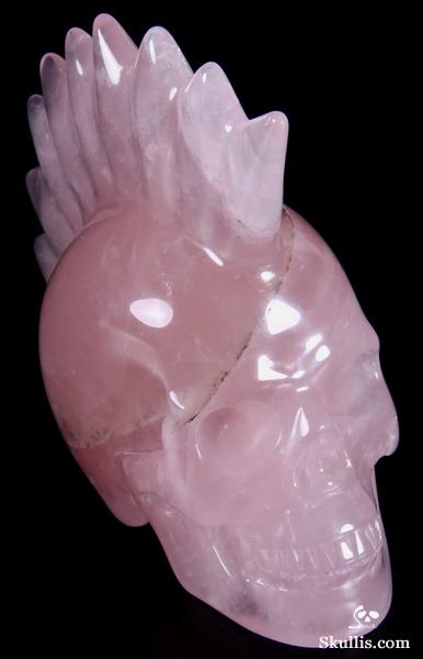 5.3" Rose Quartz Carved Crystal Skull 5.3" Rose Quartz Carved Crystal Skull