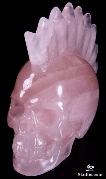 5.3" Rose Quartz Carved Crystal Skull 5.3" Rose Quartz Carved Crystal Skull