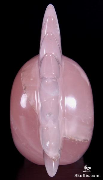 5.3" Rose Quartz Carved Crystal Skull 5.3" Rose Quartz Carved Crystal Skull