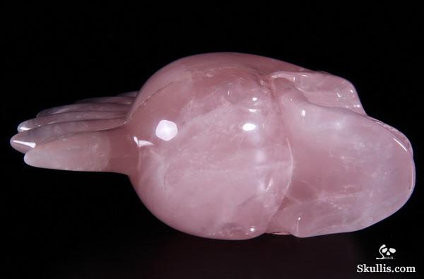 5.3" Rose Quartz Carved Crystal Skull 5.3" Rose Quartz Carved Crystal Skull