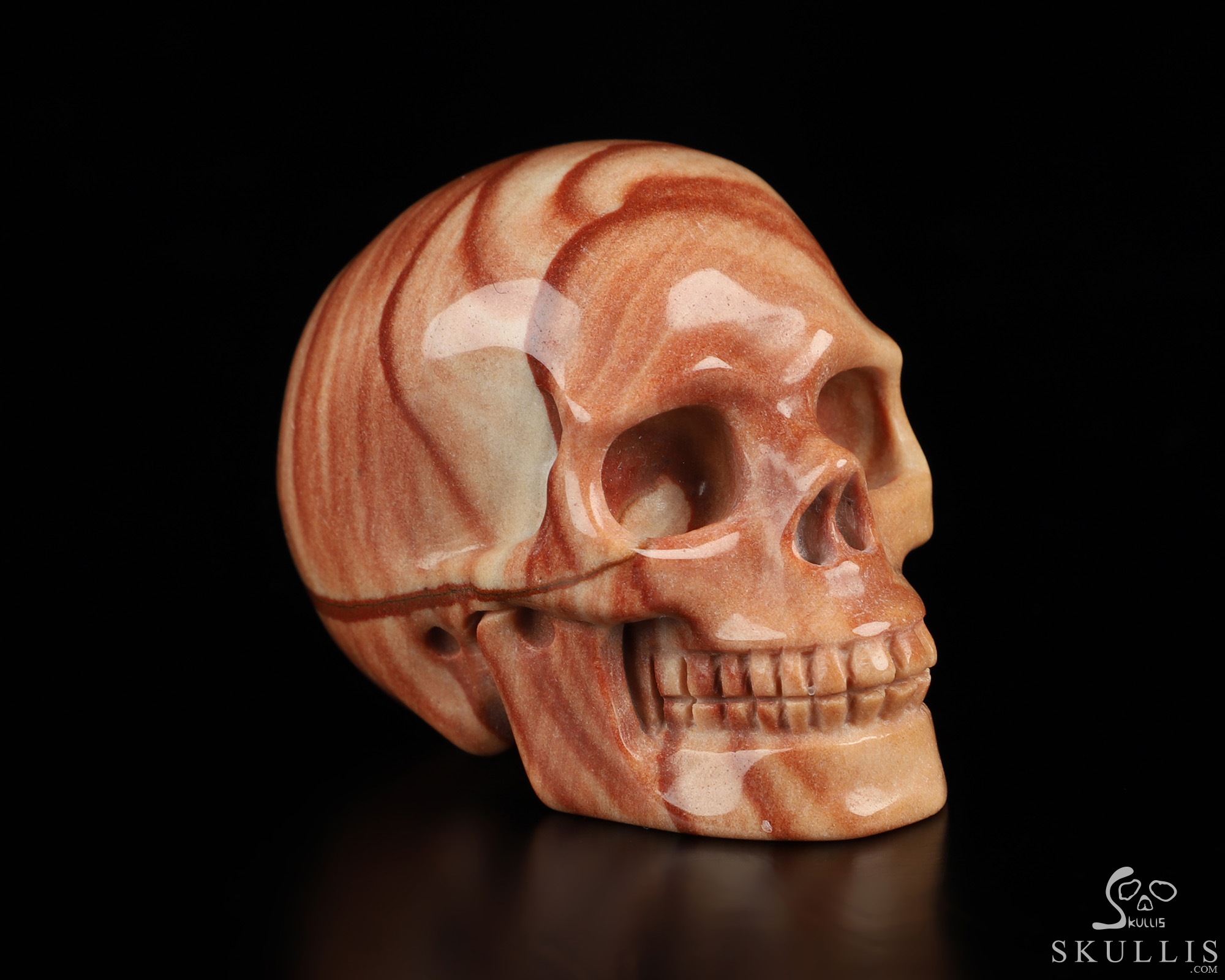 2.0" Picture Jasper Hand Carved Crystal Skull, Realistic, Crystal Healing 2.0" Picture Jasper Hand Carved Crystal Skull, Realistic, Crystal Healing