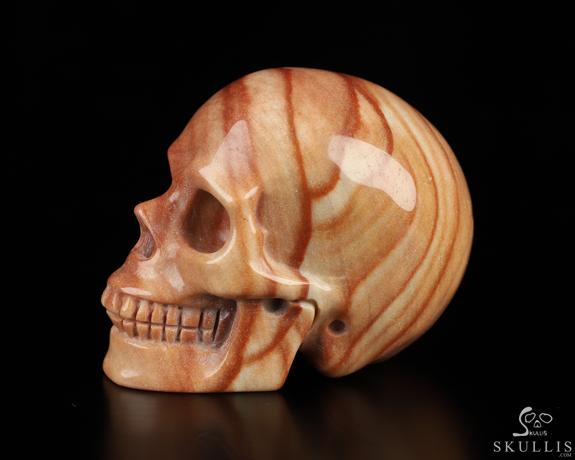 2.0" Picture Jasper Hand Carved Crystal Skull, Realistic, Crystal Healing 2.0" Picture Jasper Hand Carved Crystal Skull, Realistic, Crystal Healing