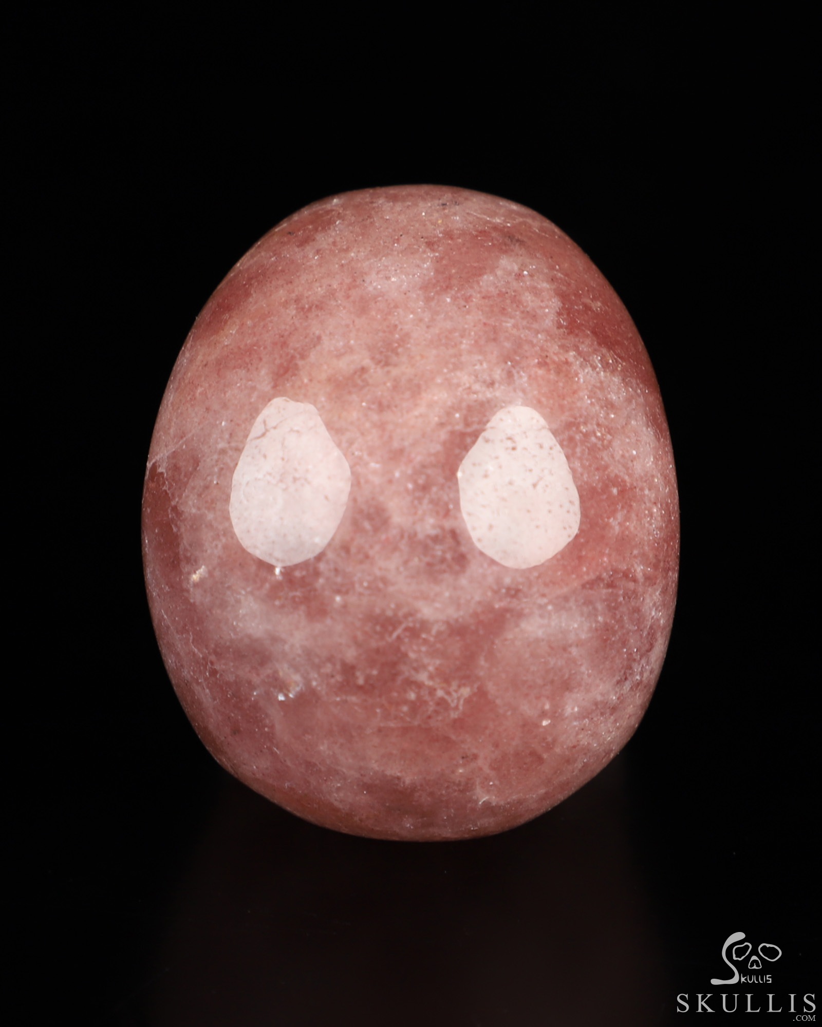 2.0" Strawberry Quartz Hand Carved Crystal Skull, Realistic, Crystal Healing 2.0" Strawberry Quartz Hand Carved Crystal Skull, Realistic, Crystal Healing