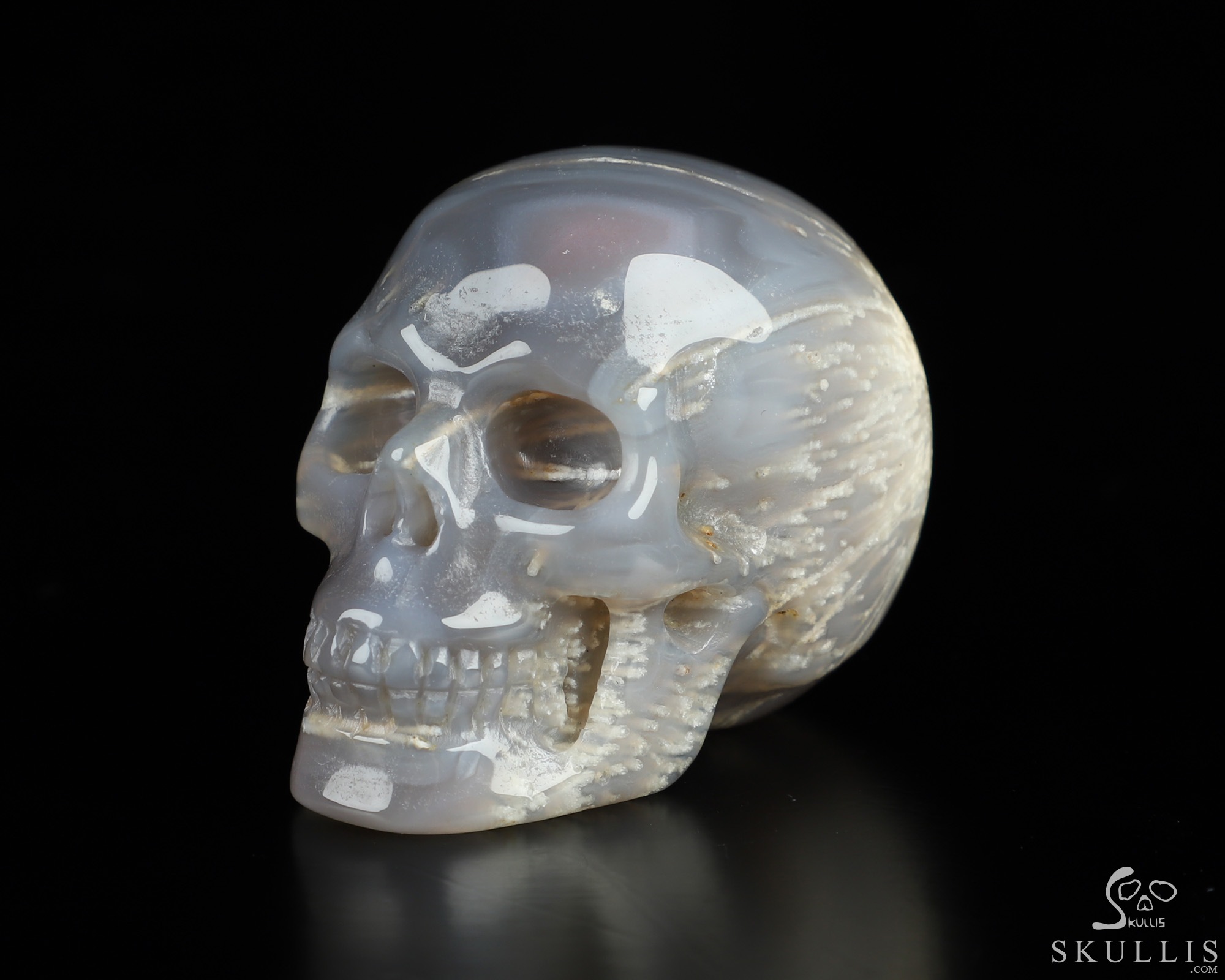 2.0" Sagenitic Agate Hand Carved Crystal Skull, Realistic, Crystal Healing 2.0" Sagenitic Agate Hand Carved Crystal Skull, Realistic, Crystal Healing