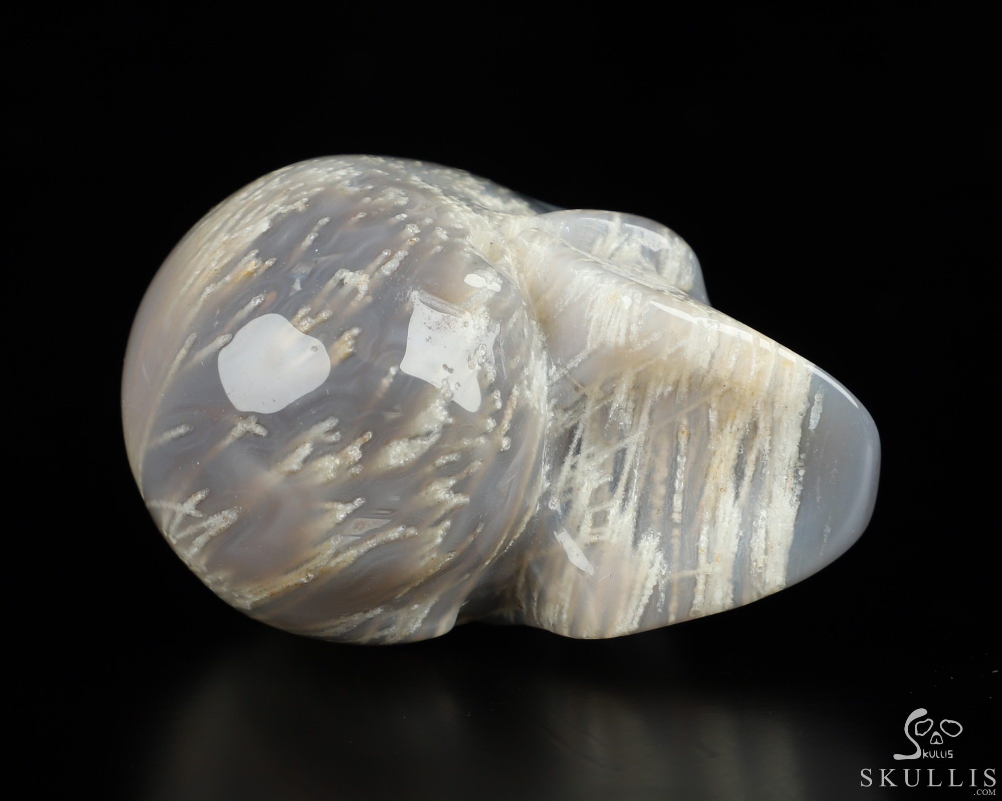 2.0" Sagenitic Agate Hand Carved Crystal Skull, Realistic, Crystal Healing 2.0" Sagenitic Agate Hand Carved Crystal Skull, Realistic, Crystal Healing