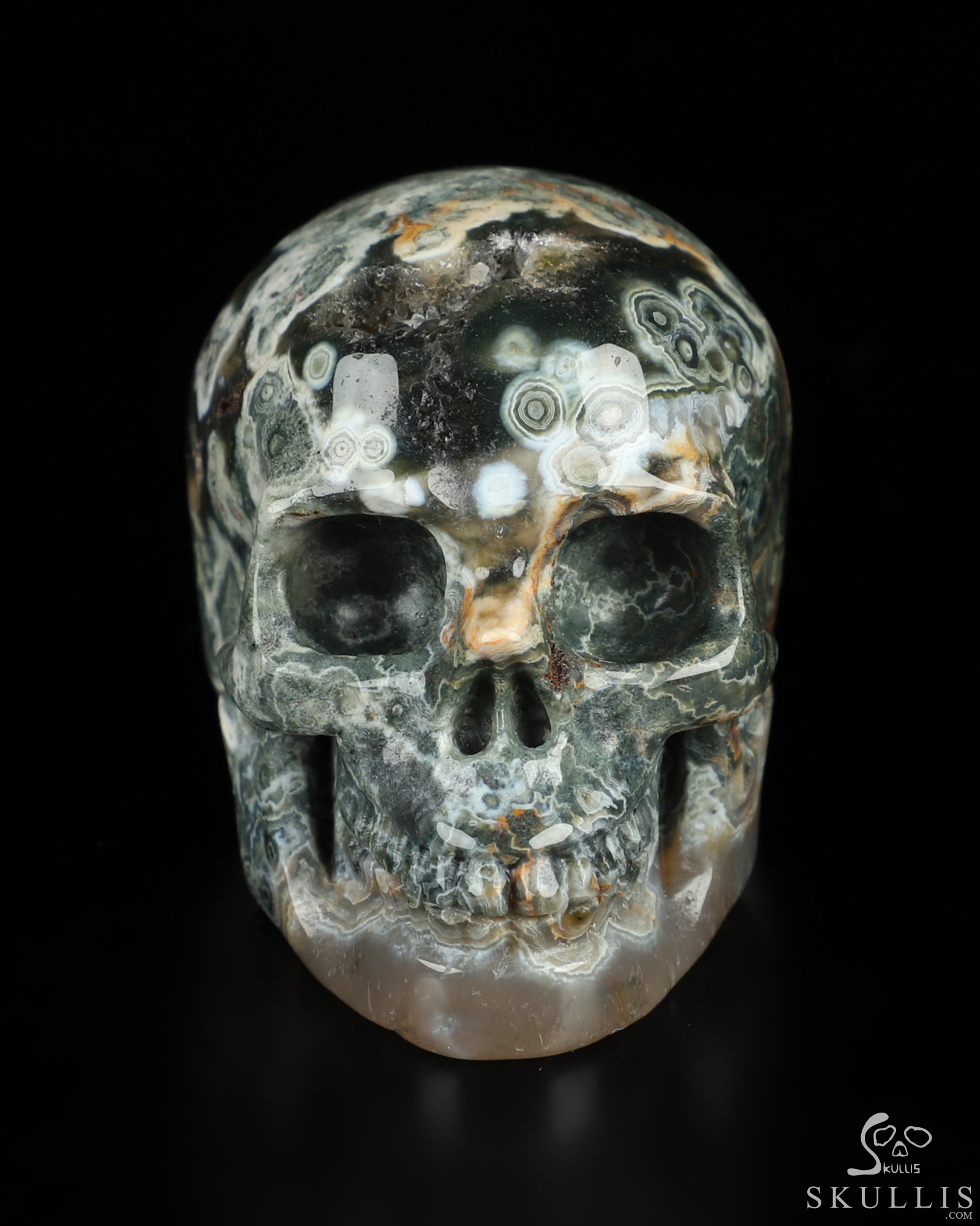 2.0" Ocean Jasper Hand Carved Crystal Skull, Realistic, Crystal Healing 2.0" Ocean Jasper Hand Carved Crystal Skull, Realistic, Crystal Healing