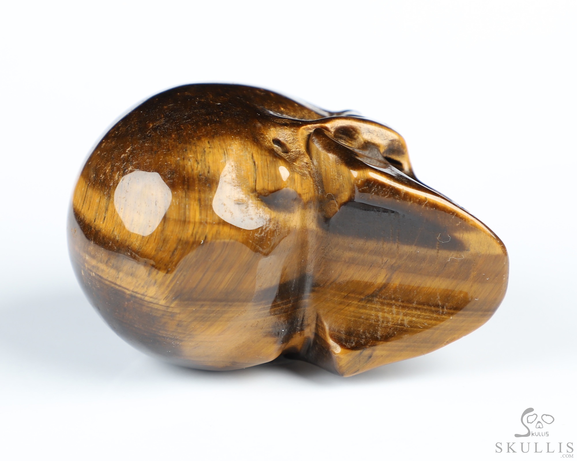 2.0" Gold Tiger's Eye Hand Carved Crystal Skull, Realistic, Crystal Healing 2.0" Gold Tiger's Eye Hand Carved Crystal Skull, Realistic, Crystal Healing